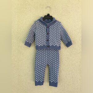 Carter’s 9 months Two Piece Knit Cardigan and pants outfit